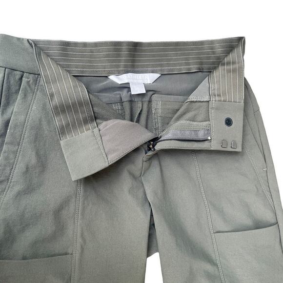 ATHLETA Wander Stash Skinny Pants - Olive Green - Size 0 - Picture 12 of 16